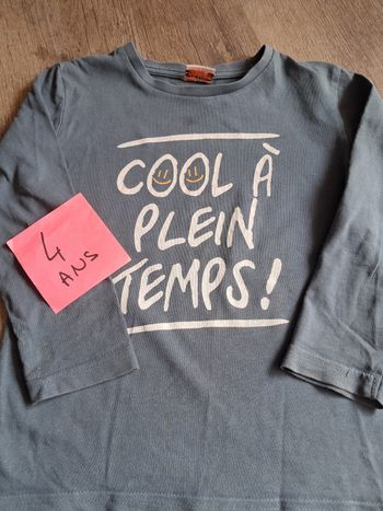 Tshirt manches longues 4 ans