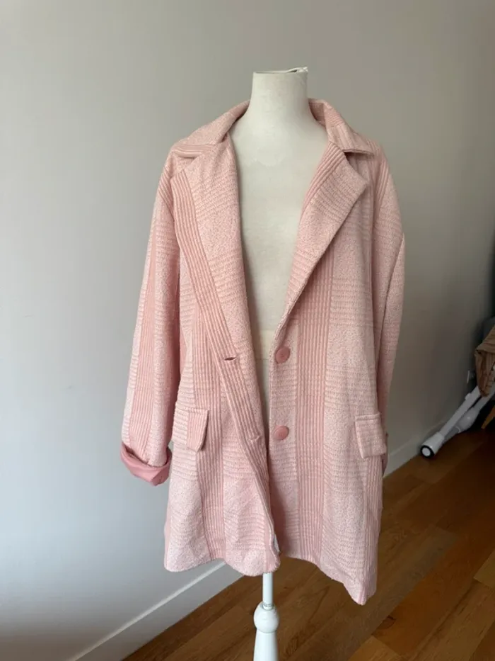 Magnifique veste blazer rose 42/XL - photo numéro 4