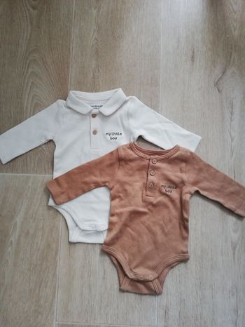 Lot de 2 bodies Vertbaudet