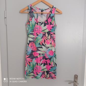 Robe à fleurs multicolores t36