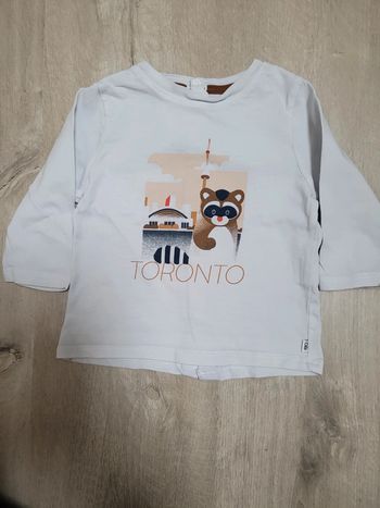 Tee-shirt manches longues bébé 6 mois