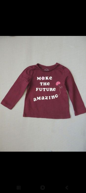 T-shirt manches longues 74cm Baby Club