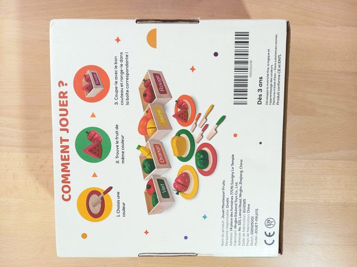 Jeu d'éveil fruits à découper en bois - photo numéro 4