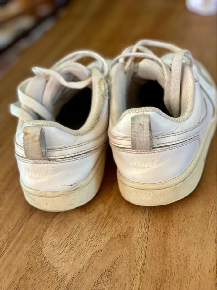 Baskets cuir blanches Nike Court Borough Low2, 37 1/2 - photo numéro 5