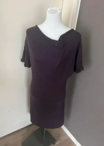 Promod, robe pull violette, femme, Taille 1/36