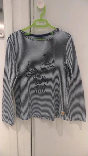 T-shirt rayé manches longues