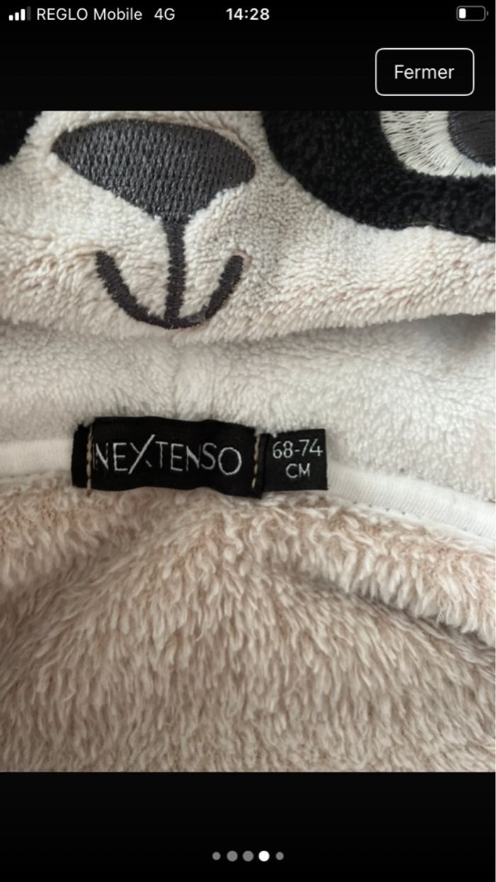 Lot 2 robes de chambre 9 mois - photo numéro 6