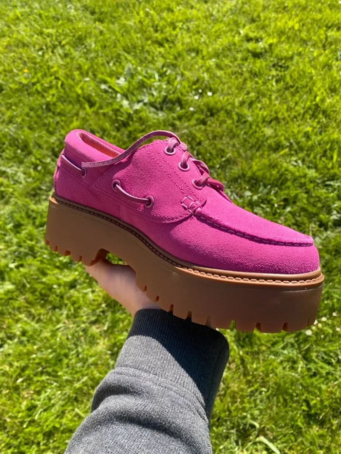 Timberland Plate-forme rose/ street-boat dark pink - photo numéro 5