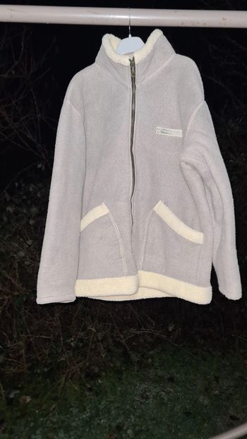 Veste polaire chaude fourrer faux mouton vintage