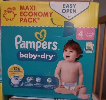 Pampers baby-dry T4, 9-14kg, 108 couches 
