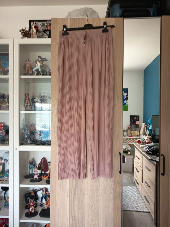 Pantalon fluide rose pâle - Taille L/XL - photo numéro 3