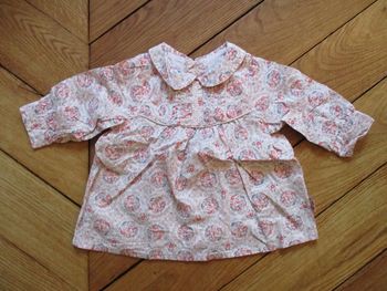Blouse fleurie rose Sergent Major 3 mois