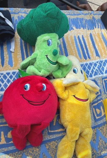 Lot 3 peluche légume 