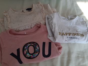3 t-shirts longues manches