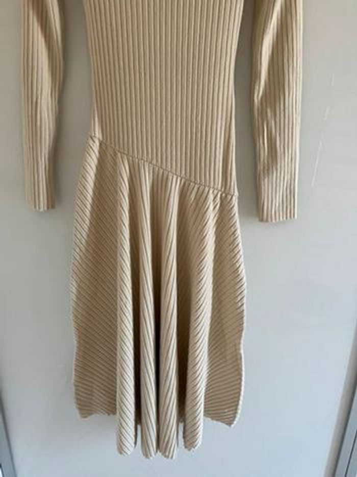 Robe Zara beige côtelée Taille M - photo numéro 7