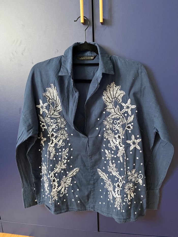 Chemise Zara brodé - photo numéro 2