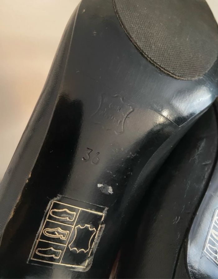 Escarpins cuir femme - photo numéro 5