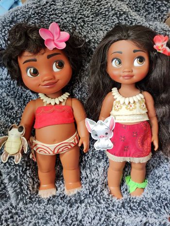 Lot de 2 poupées Disney animator Vaiana neuve