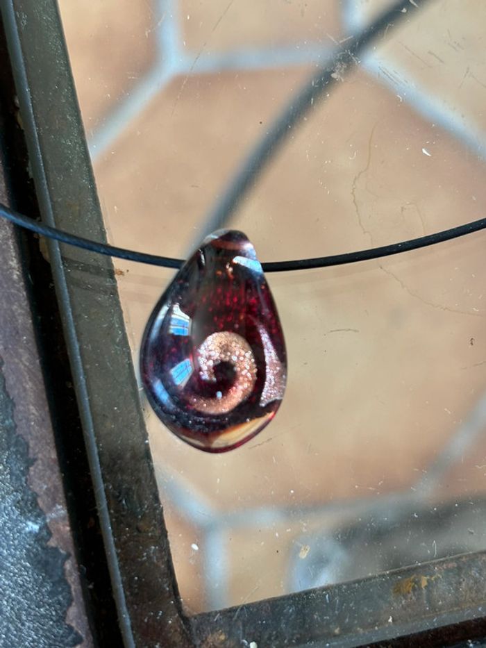 Collier pendentif verre de murano - photo numéro 5