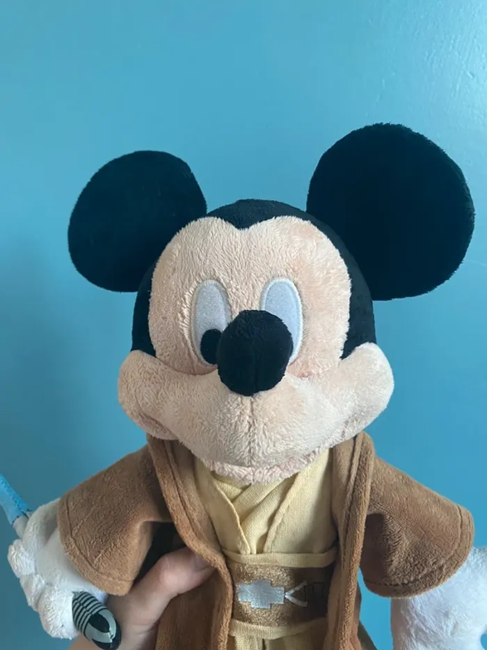 Grande Peluche Mickey Jedi star wars Disney - photo numéro 2
