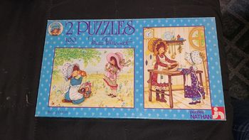 2 puzzles vintage miss petticoat
