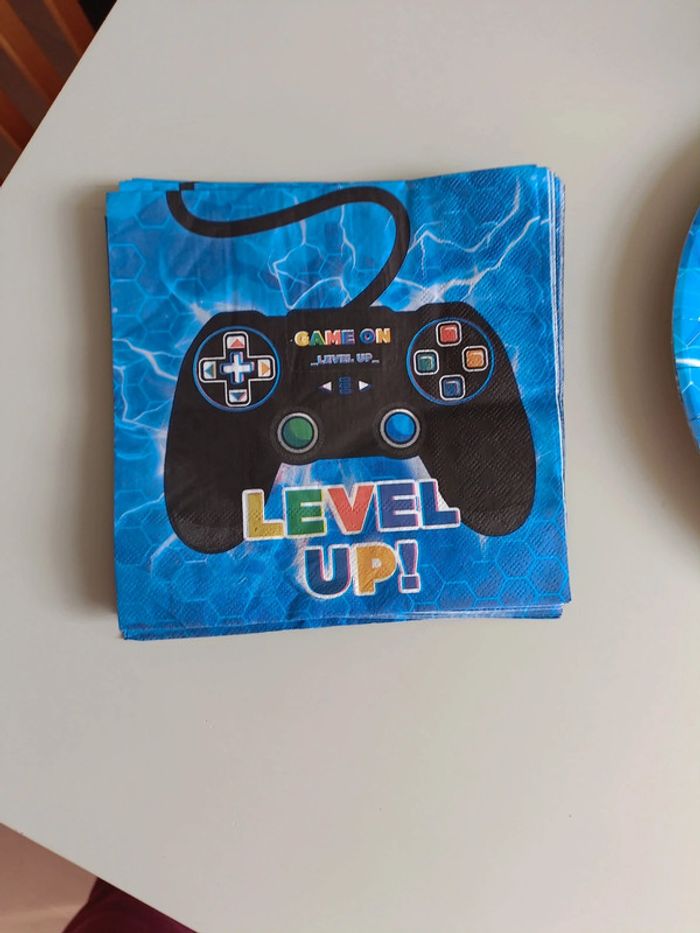 Lot anniversaire gamer gaming bleue - photo numéro 4