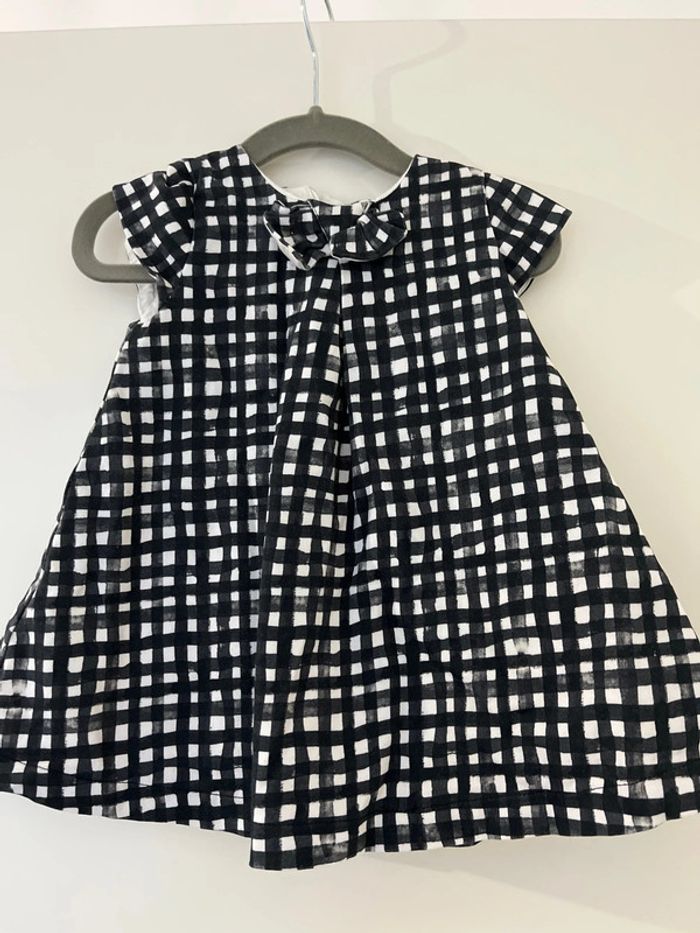 Maison Jean bourget taille 18 mois robe fille noir et blanche