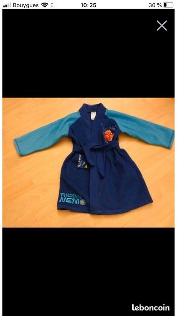 Robe de chambre taille 18/24 mois Nemo