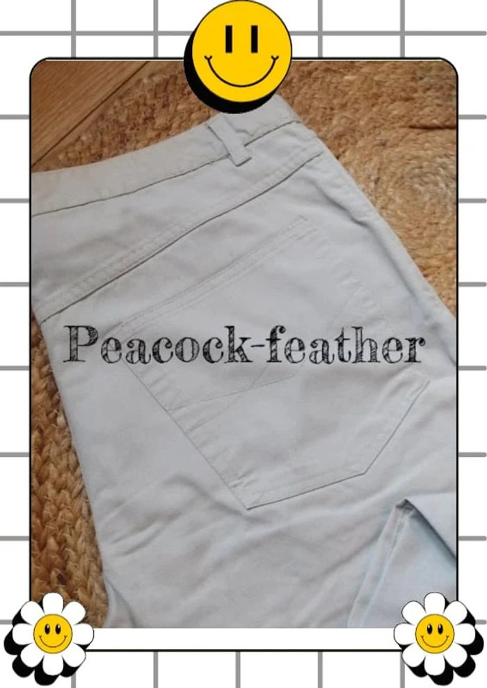 Pantalon crème 46 enrico mori - photo numéro 2