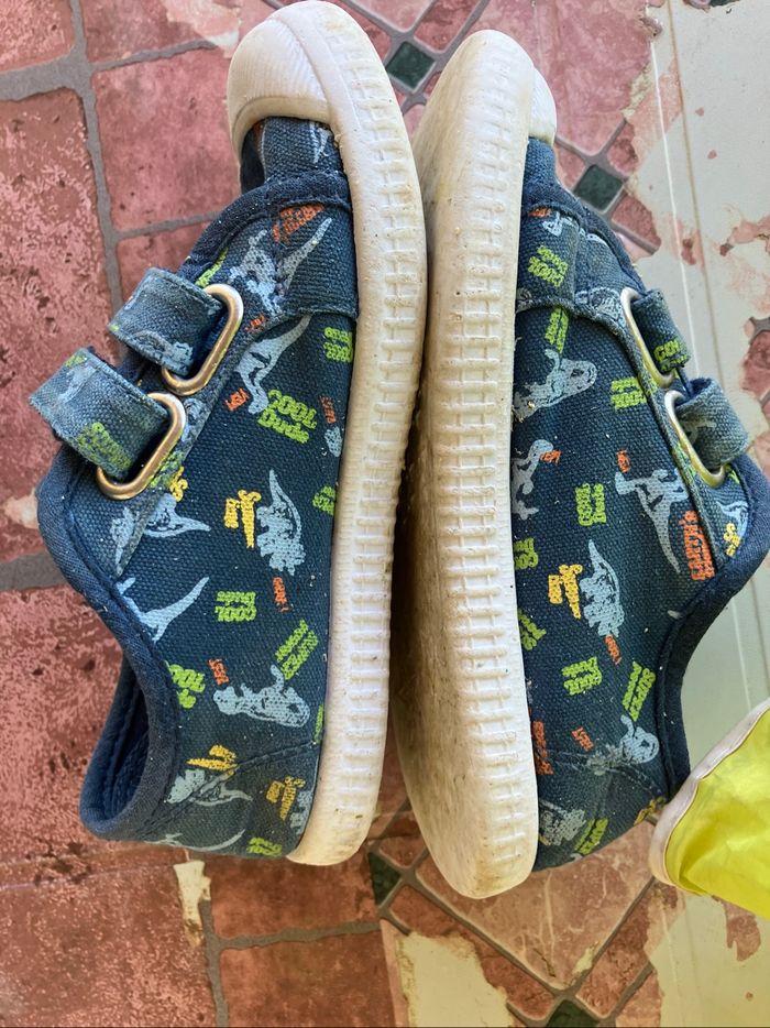 Basket tennis bleue taille 28 - photo numéro 4