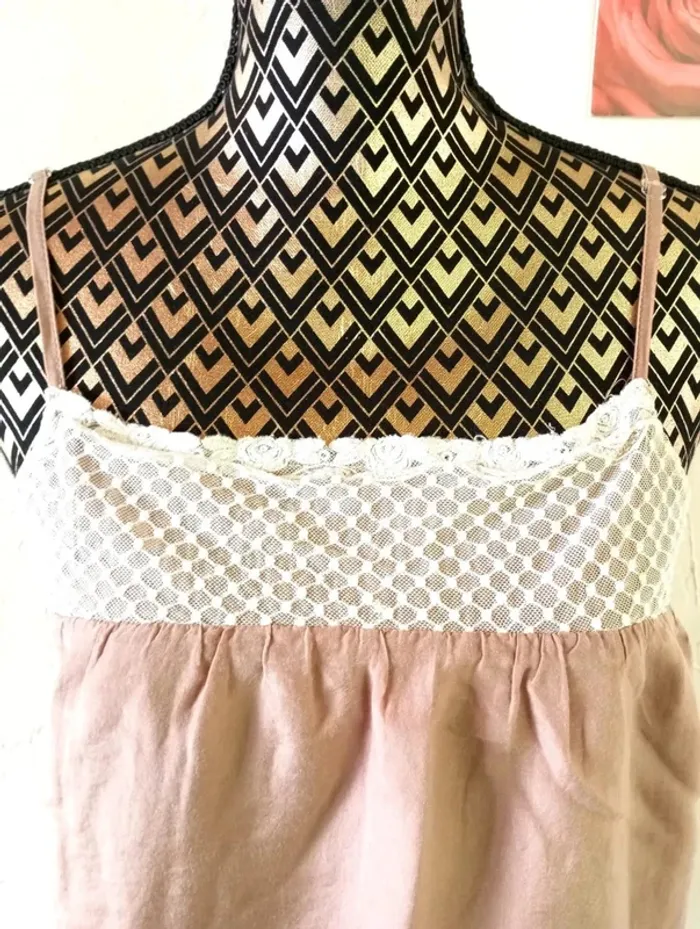 🌸Débardeur avec bretelle réglables, See U soon, taille S/M - photo numéro 2