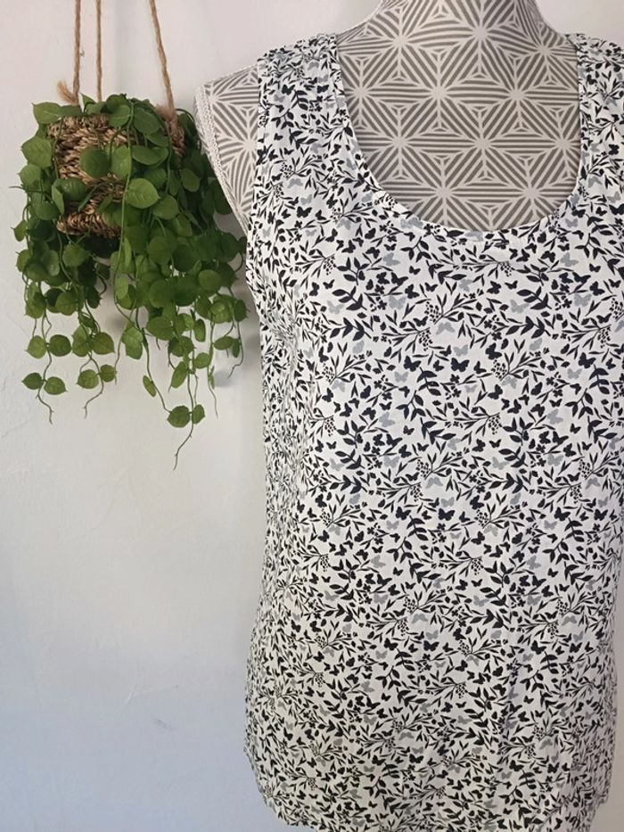 🌸 Débardeur fleuri taille L - photo numéro 2