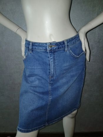 jupe en jeans bleu promod taille 42
