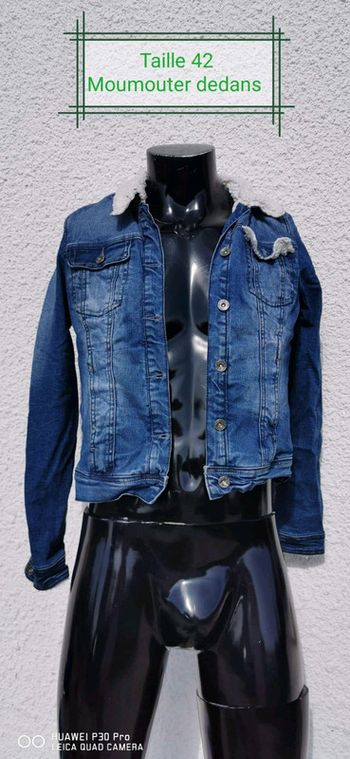 Veste jeans moumoute
