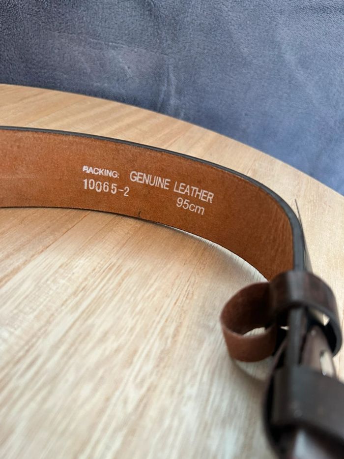 Ceinture véritable cuir 95cm neuve avec étiquette - photo numéro 5