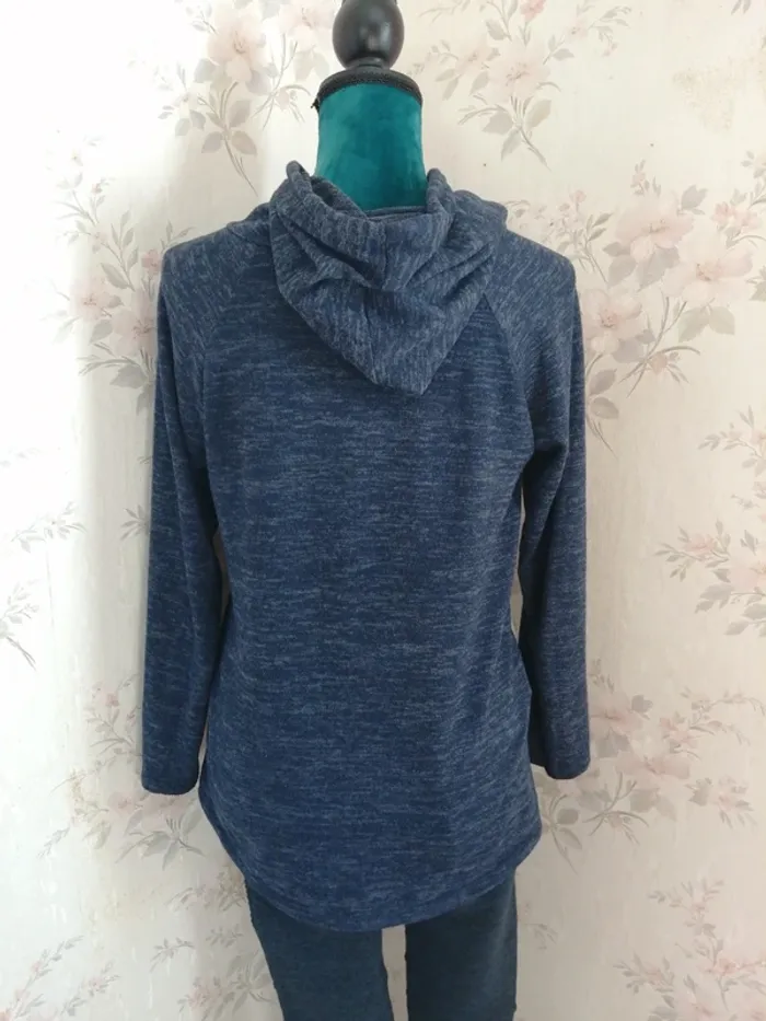 Sweat fin à capuche bleu foncé chiné thème royaume-uni / sans marque / (TU) - photo numéro 7