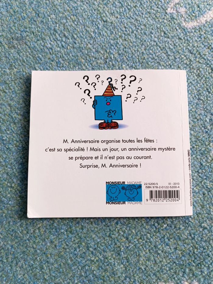 Monsieur anniversaire collection hachette monsieur madame - photo numéro 2