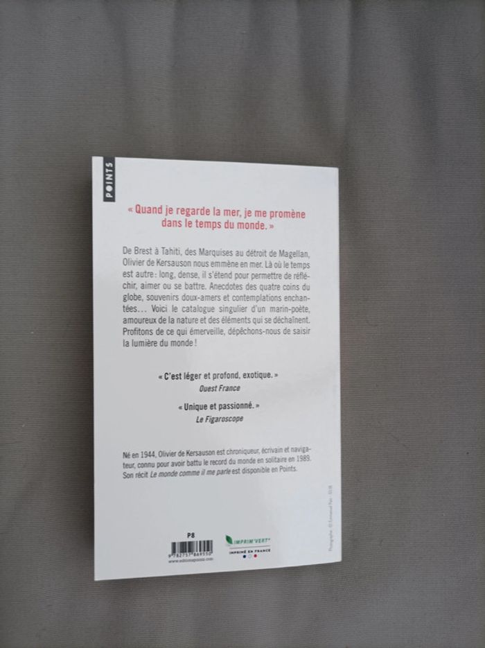 Livre "promenades en bord de mer et étonnements heureux" Kersauson neuf - photo numéro 2