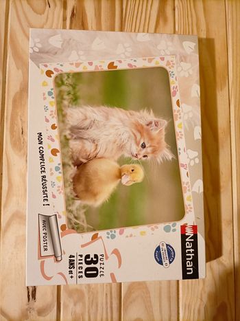 Puzzle NATHAN 30 pièces - Chaton et Caneton
