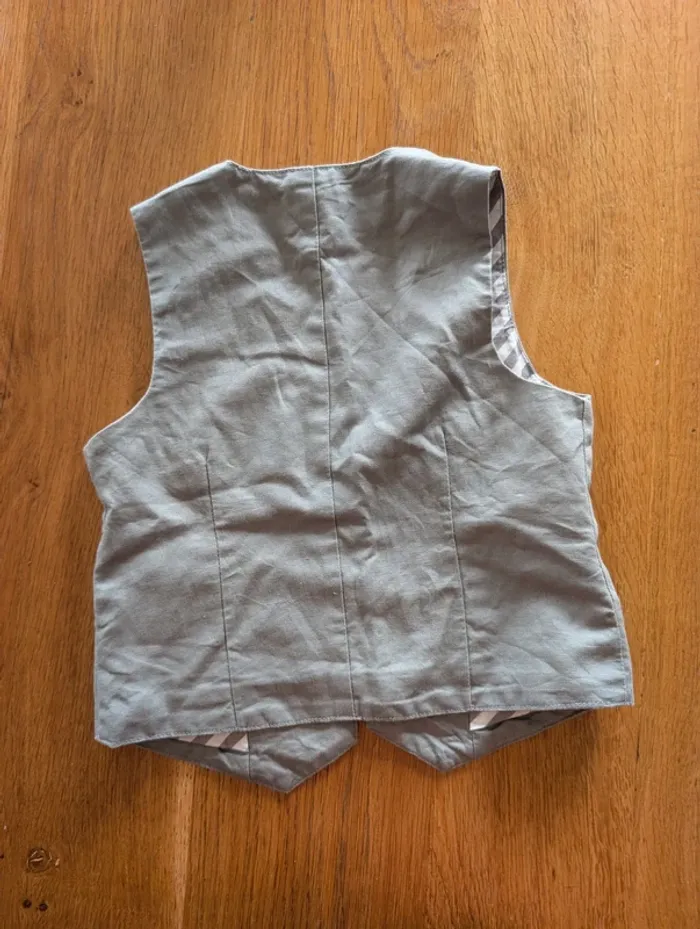 Gilet de costume habillé sans manches gris 5 ans garçon Verbaudet - photo numéro 3