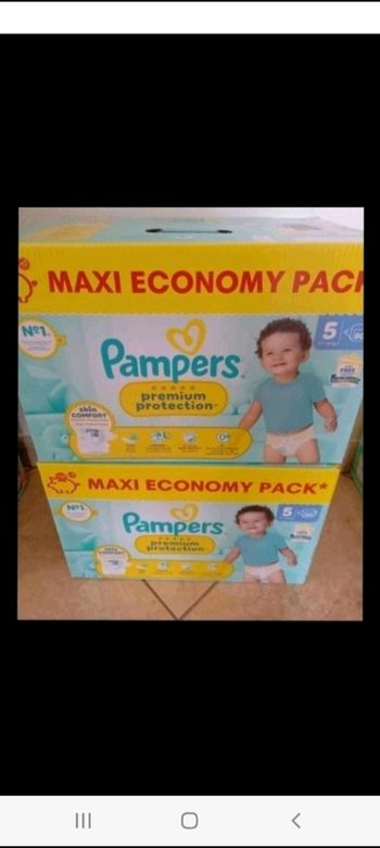 160 couche pampers prenium protection taille 5