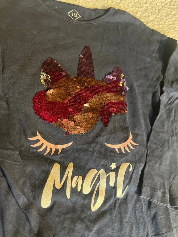 Lot de 2 tee shirt licorne - photo numéro 2