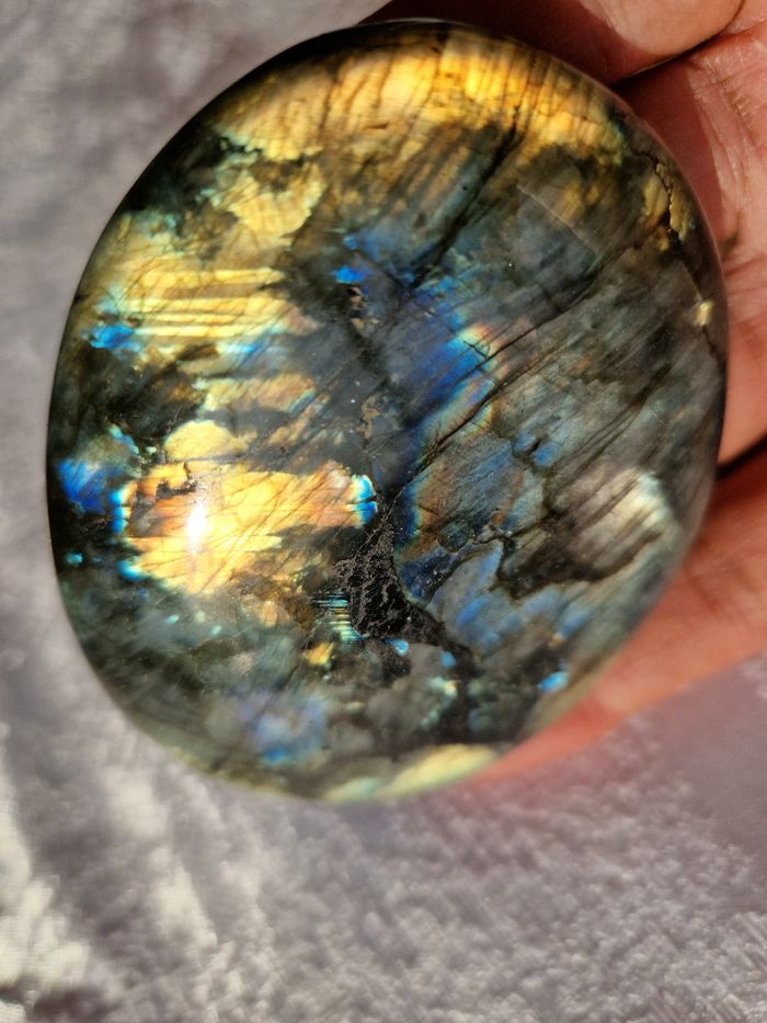 Labradorite galet de Madagascar 159g neuve - photo numéro 9