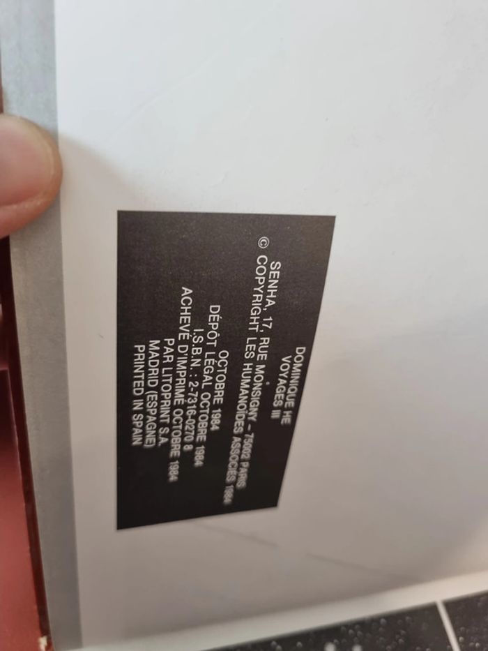 bd voyages 3 de Dominique Hé les humanoides associés 1984 - photo numéro 7