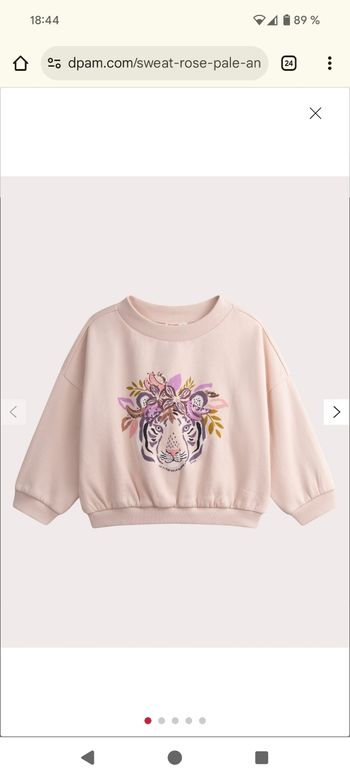 Sweat demi-saison fille