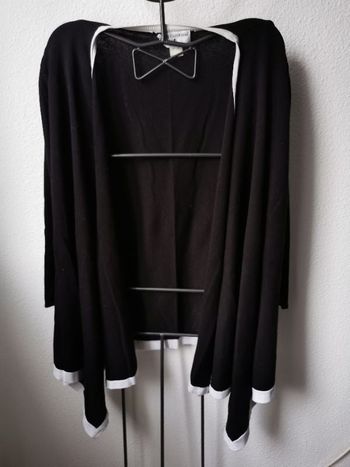 Gilet noir asymétrique CARDONA