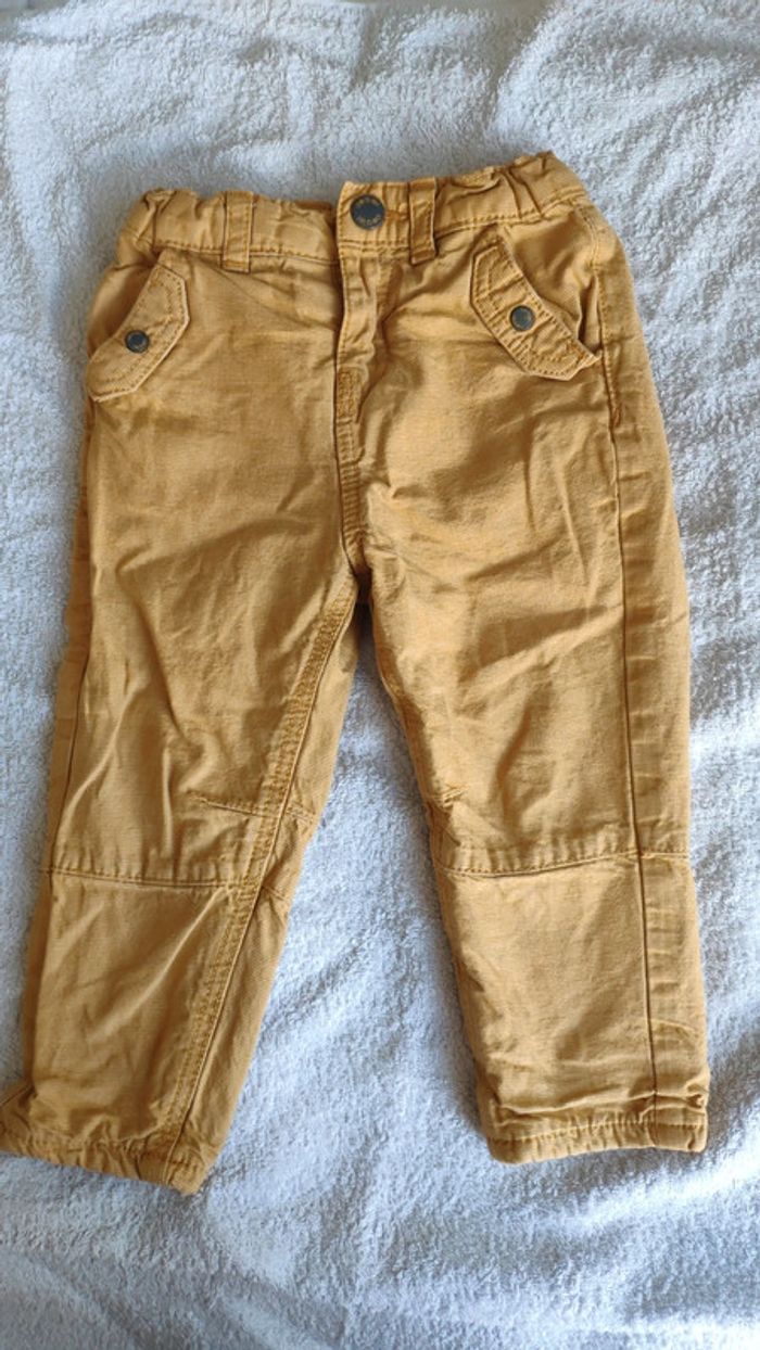Pantalon moutarde obaibi 18 mois