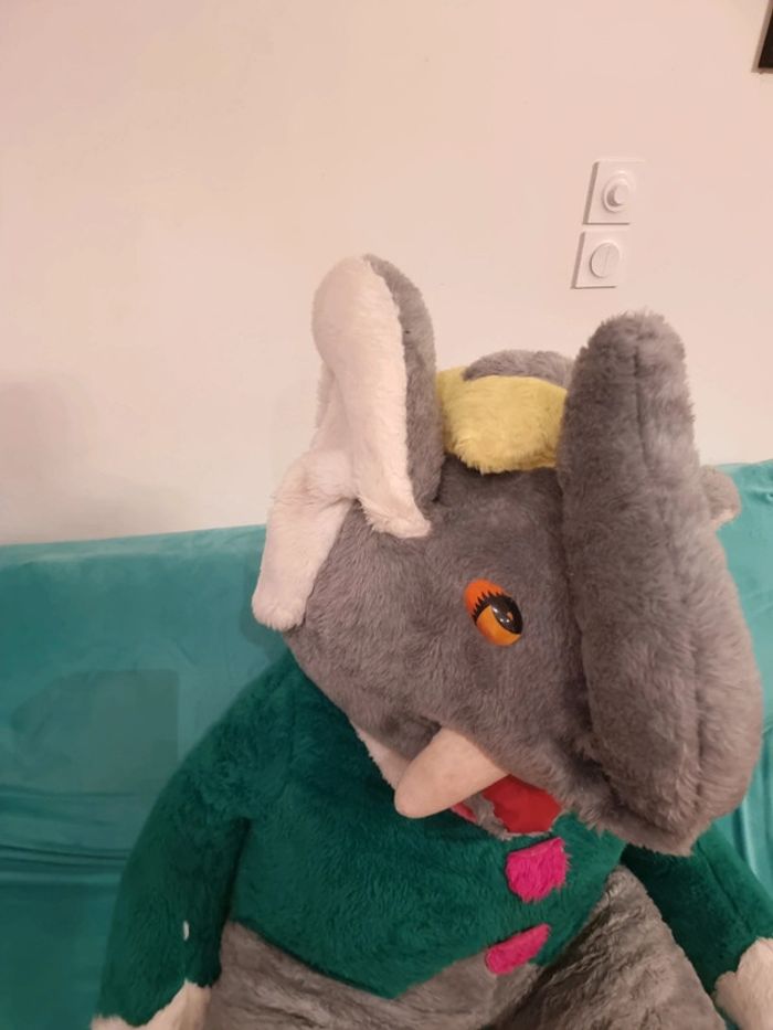 Énorme peluche Babar plus d'un mètre - photo numéro 5