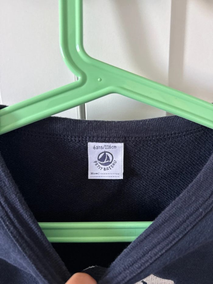 Sweat petit bateau 6 ans - photo numéro 3