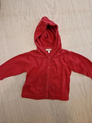 Gilet rose fille 9m